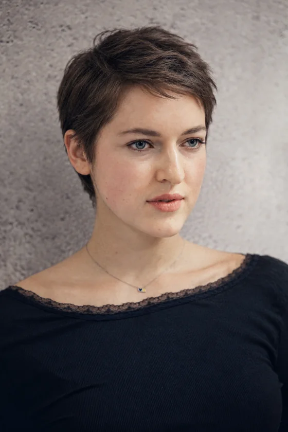 Same test portrait with a Pixie Cut